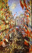 Claude Monet La Rue Montorgueil, oil painting picture wholesale